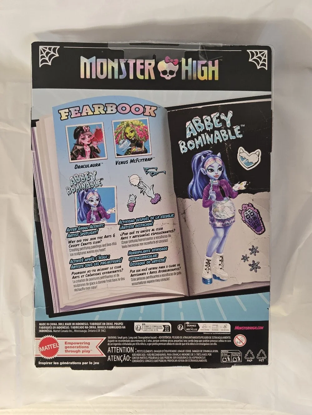 NIB Monster High Abbey Bominable Yearbook Fashion Doll